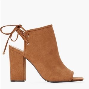 Dionne Peep Toe Heeled Bootie